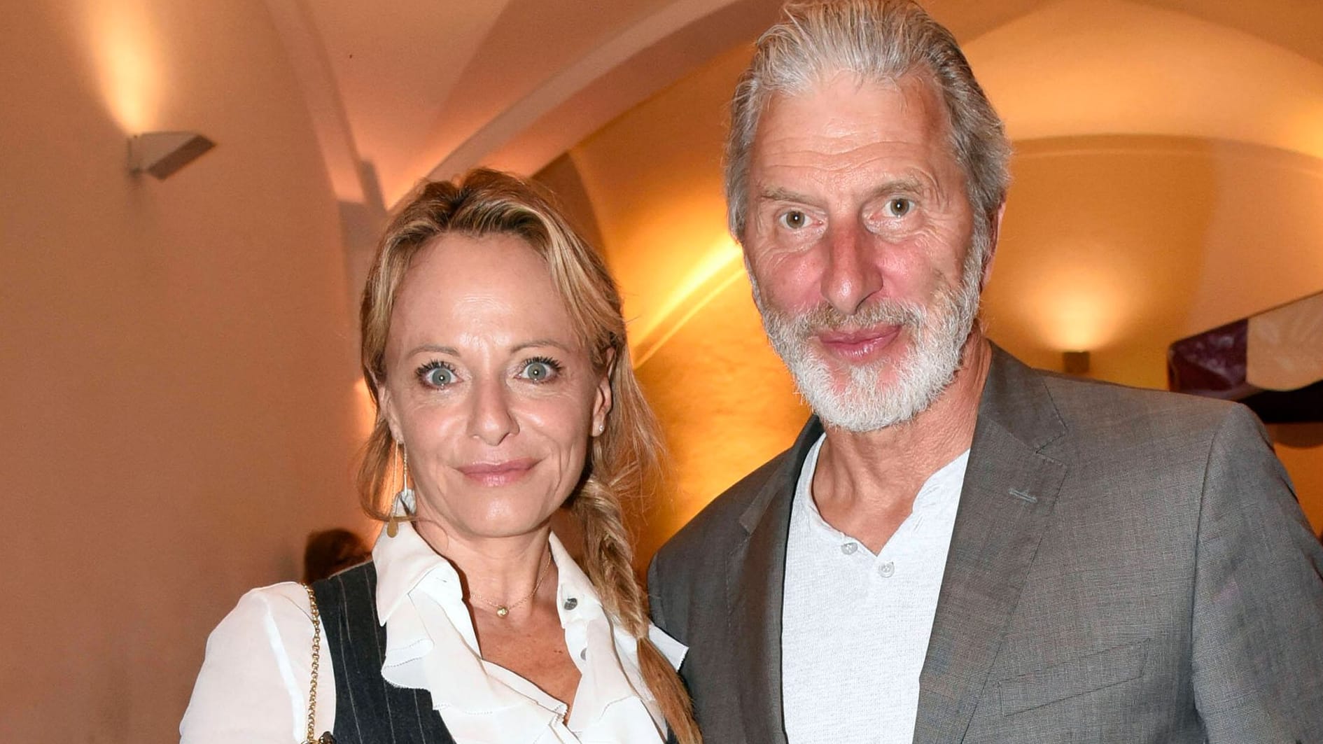 Jo Kern und Rufus Beck im September 2021 in München.