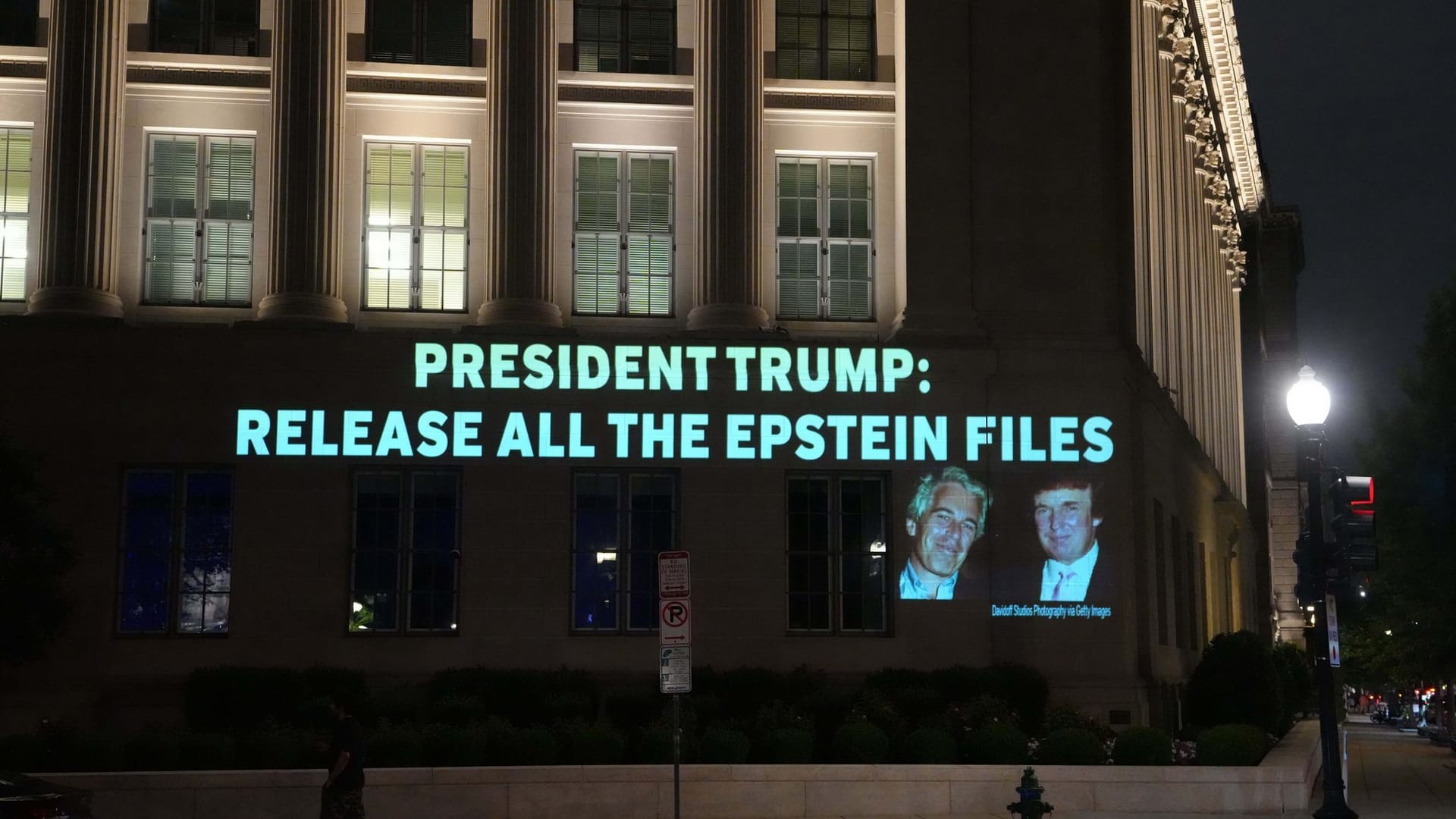 Trump-Epstein-Protest in der Nähe des Weißen Hauses