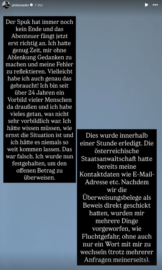 Jimi Blue: Seine Nachricht gibt Rätsel auf.