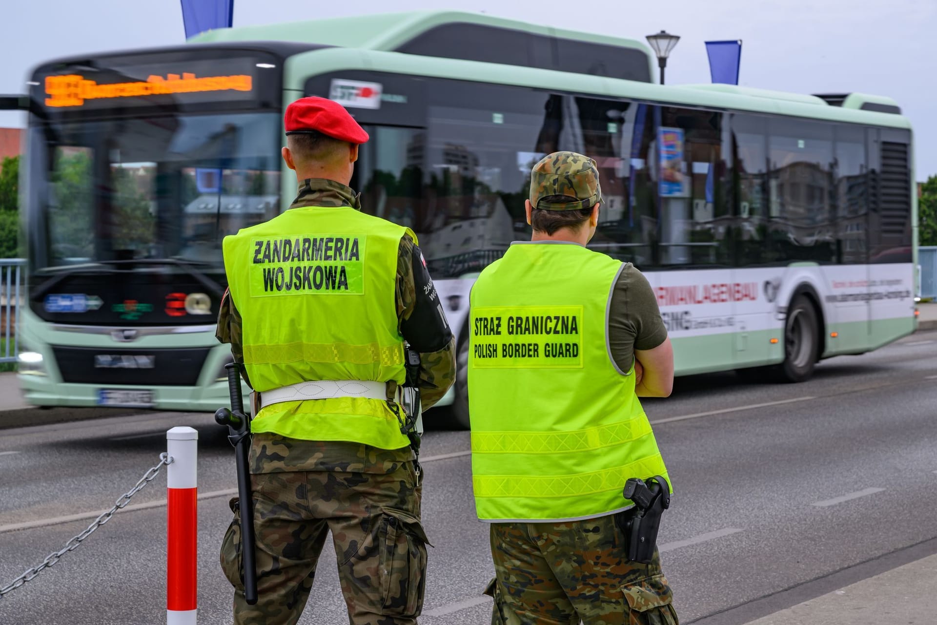 Kontrollen an der deutsch-polnischen Grenze - Slubice