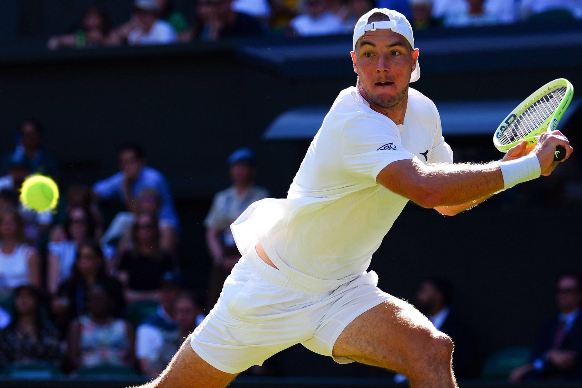 Jan-Lennard Struff im Duell gegen Carlos Alcaraz: Der Deutsche gewann den zweiten Satz.