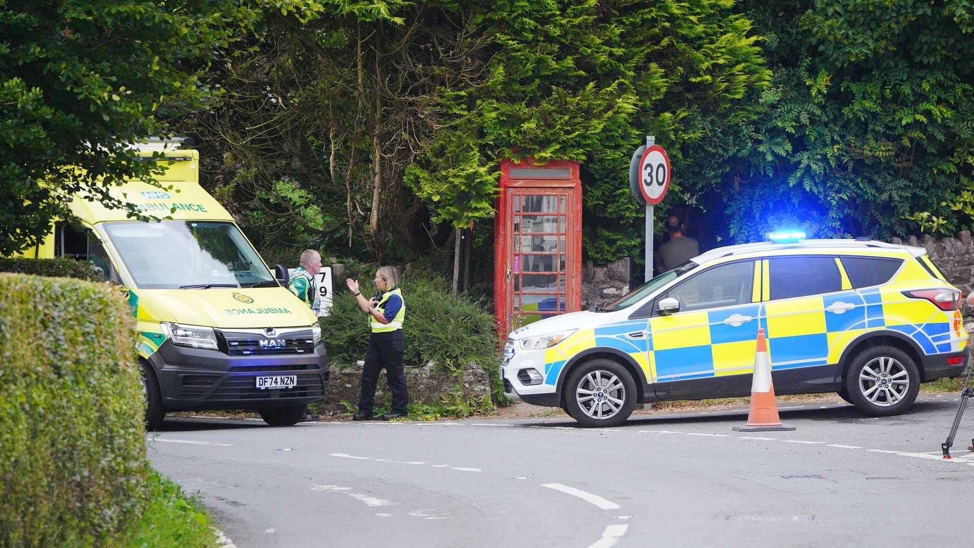 Unfall mit Schulbus in England