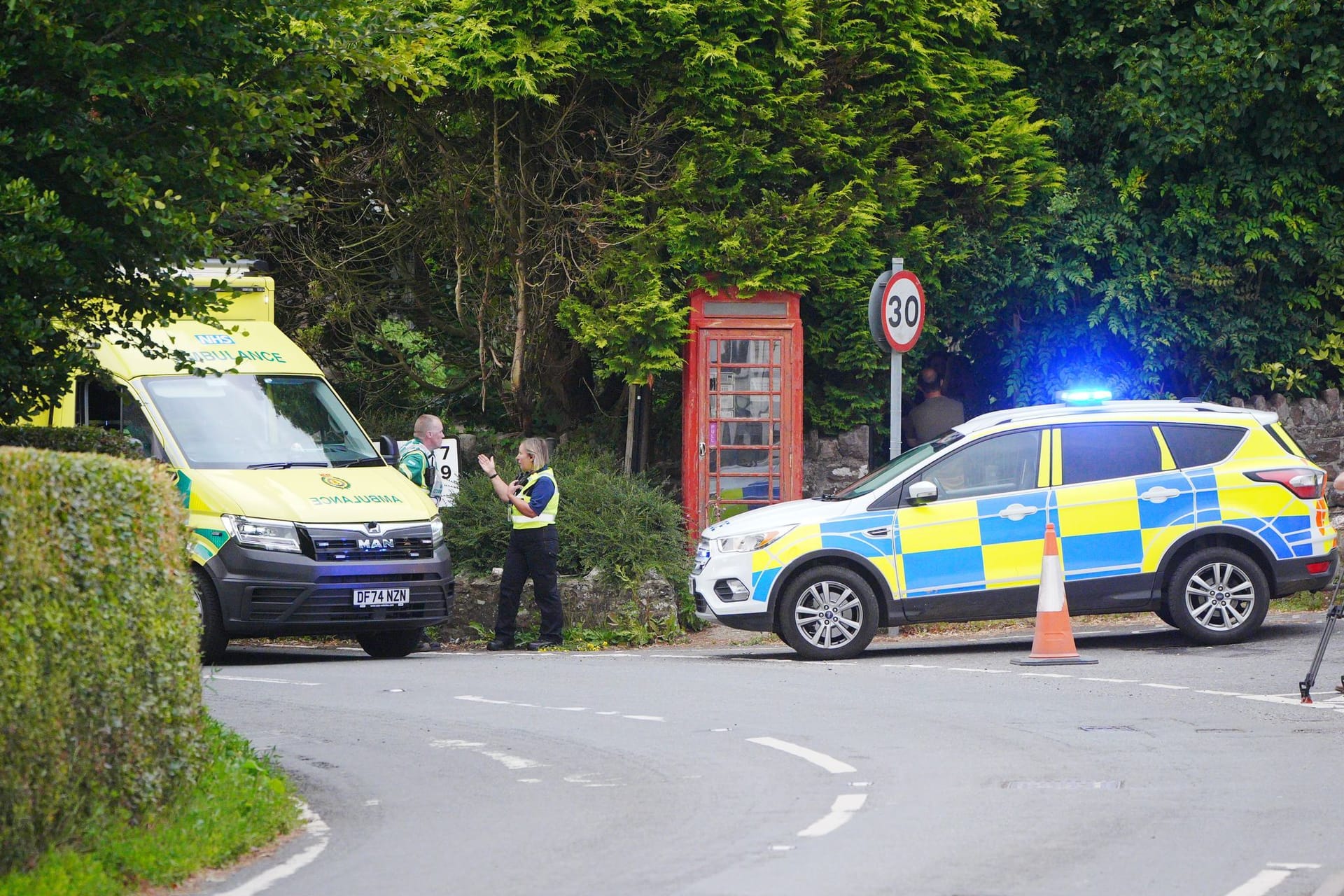 Unfall mit Schulbus in England