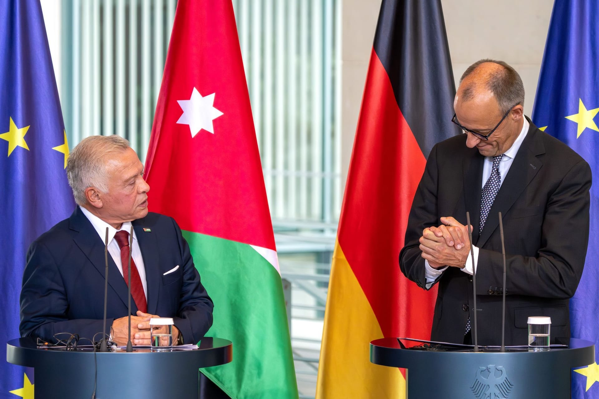 Jordanischer König Abdullah trifft Bundeskanzler Merz
