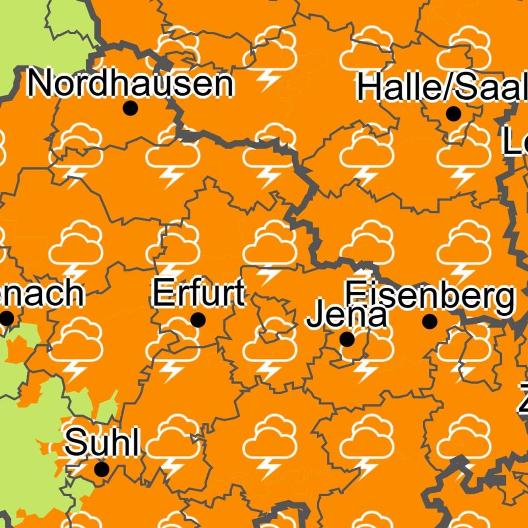 Verschärfte Warnung: In Teilen Deutschlands gilt Warnstufe 3 von 4.