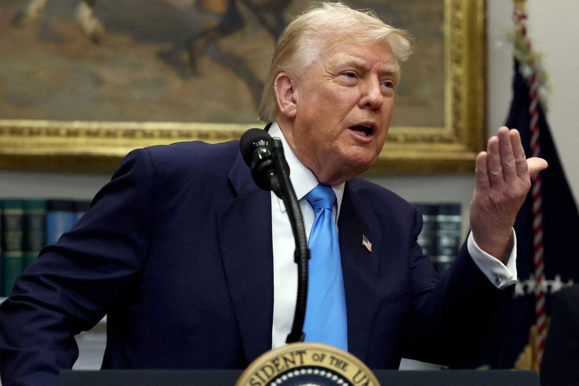 US-Präsident Donald Trump: Meister über Aufregung und Ablenkung (Archivbild).