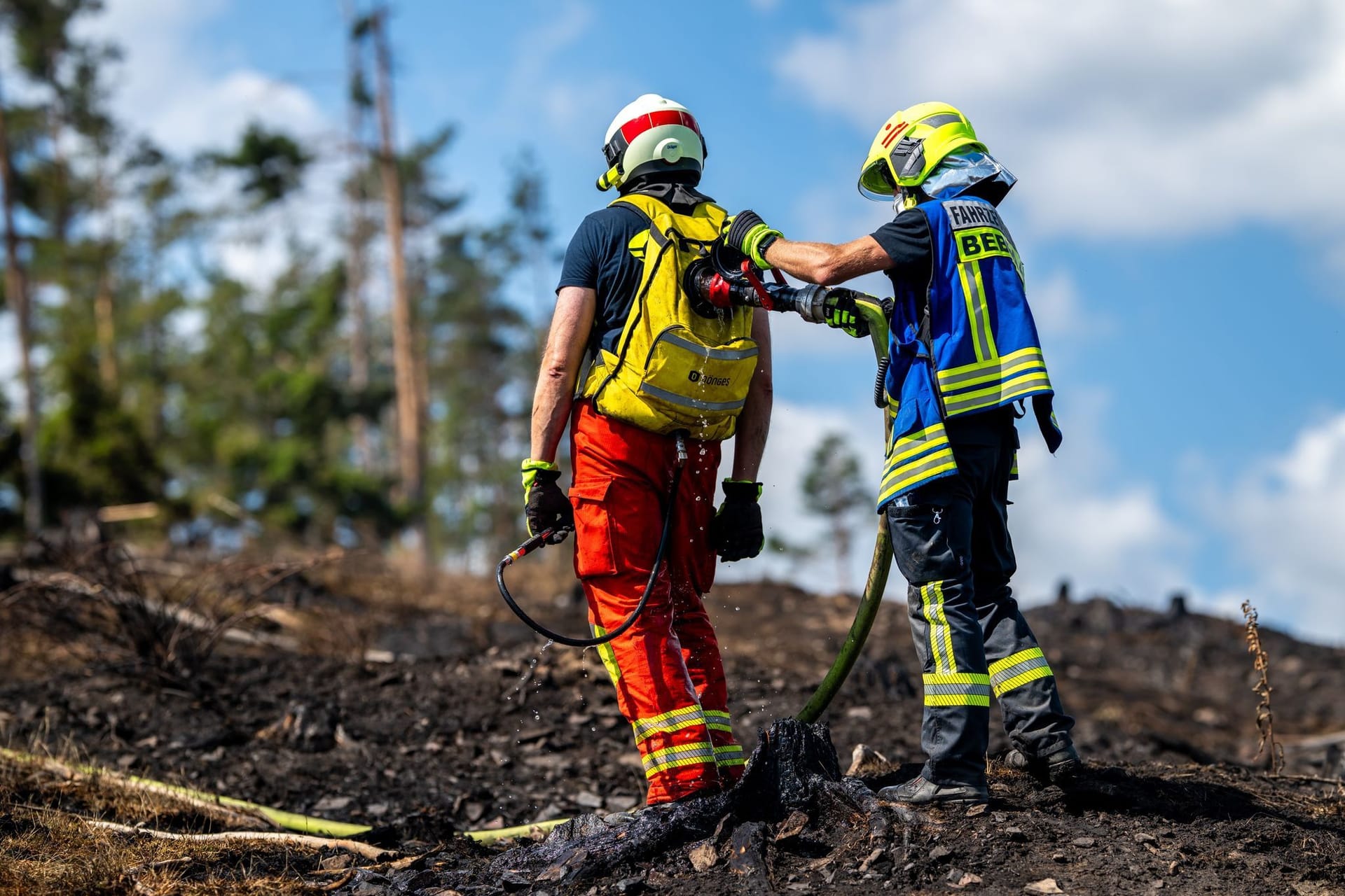 Waldbrand in Thüringen