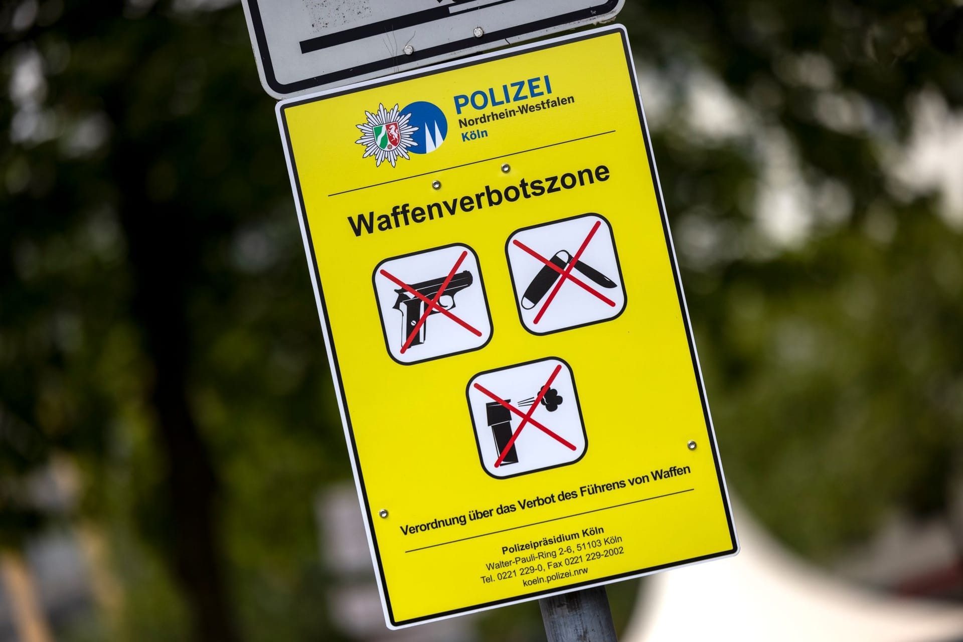 Polizei richtet weitere Waffenverbotszonen in NRW ein