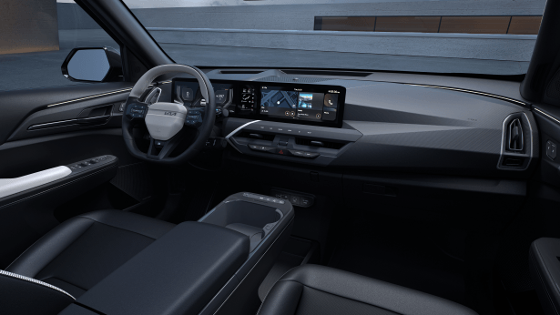 Große Bildschime, moderner Look: Das Interieur des Kia EV5.