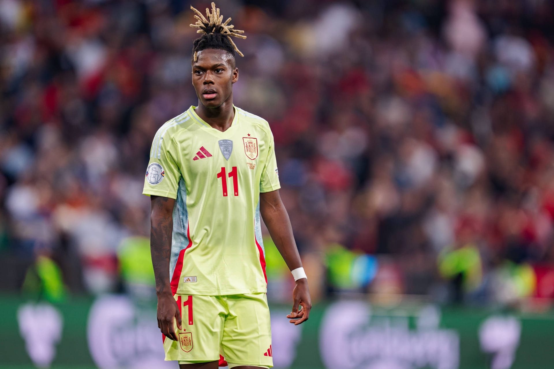 Nico Williams: Der spanische Nationalspieler möchte eigentlich zum FC Barcelona wechseln.