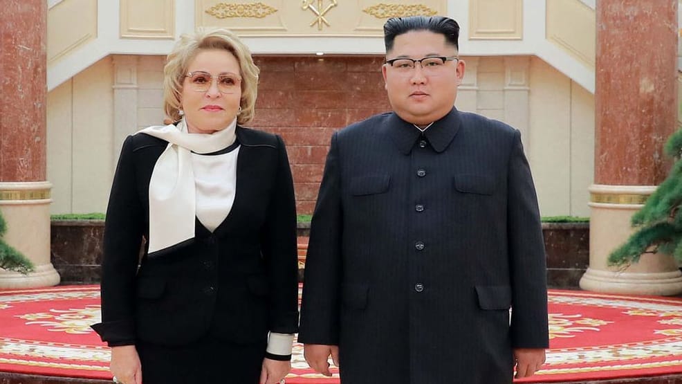 Kim Jong Un trifft Vorsitzende des russischen Oberhauses