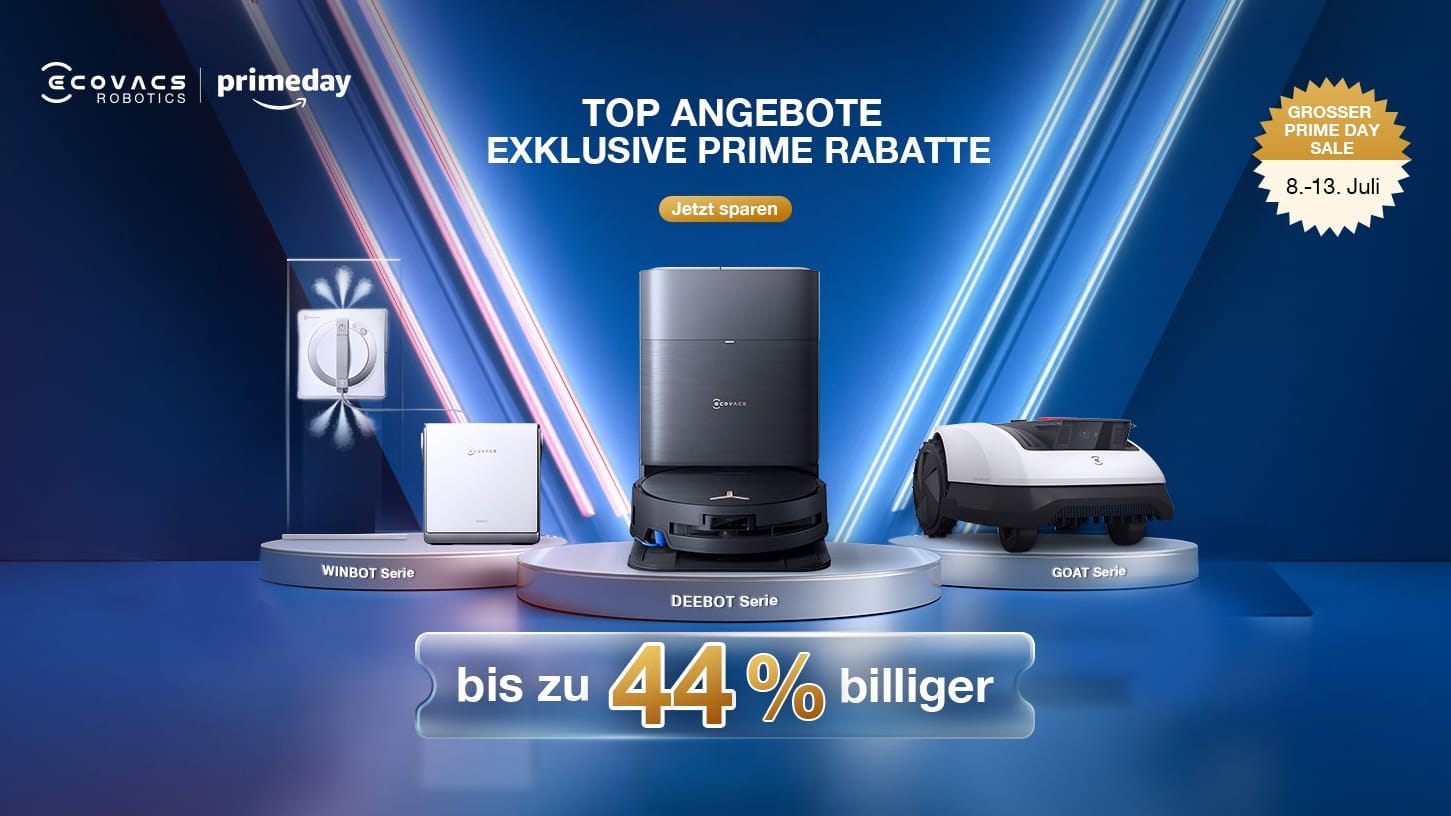 Am Prime Day bekommen Sie viele DEEBOT-Saugroboter zu stark reduzierten Preisen im Angebot. Am Prime Day bekommen Sie viele DEEBOT-Saugroboter zu stark reduzierten Preisen im Angebot.