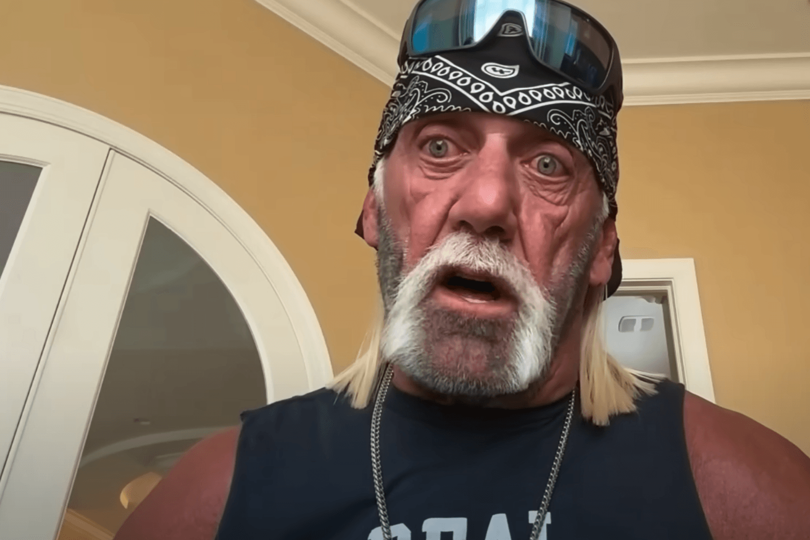 Eingefallenes Gesicht: Hulk Hogan in seinem letzten großen Interview im Mai 2025, nur wenige Wochen vor seinem Tod.