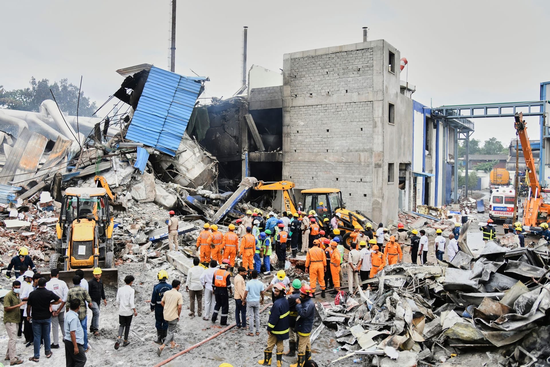 Explosion in Chemieanlage in Indien
