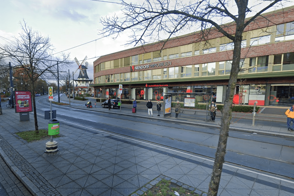 Die Haltestelle Horner Mühle: Dort wurde die 31-Jährige mit ihrem Kind verbal angegriffen.