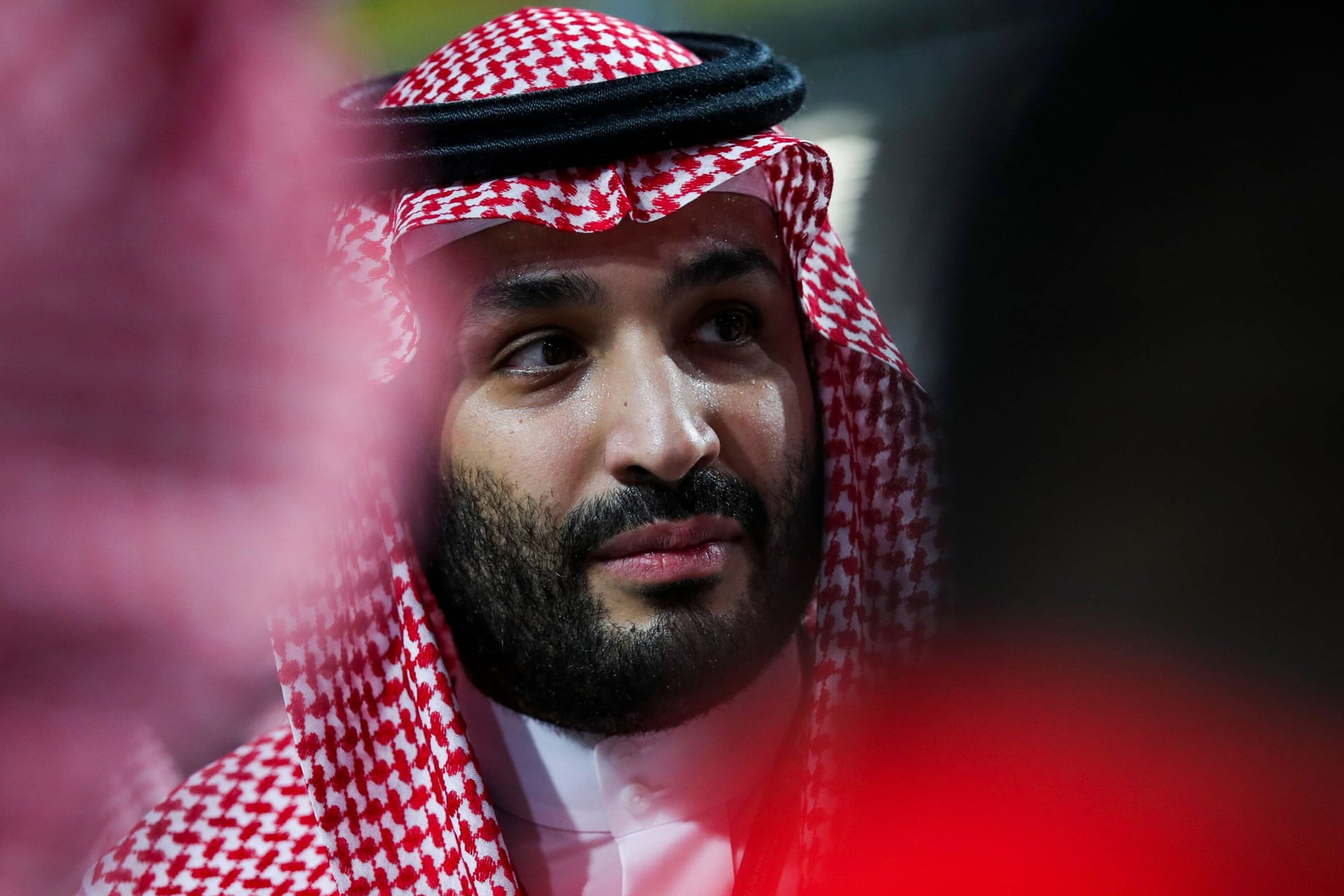 Der saudische Kronprinz Mohammad Bin Salman zu Besuch beim Formel-Rennen in Jiddah.