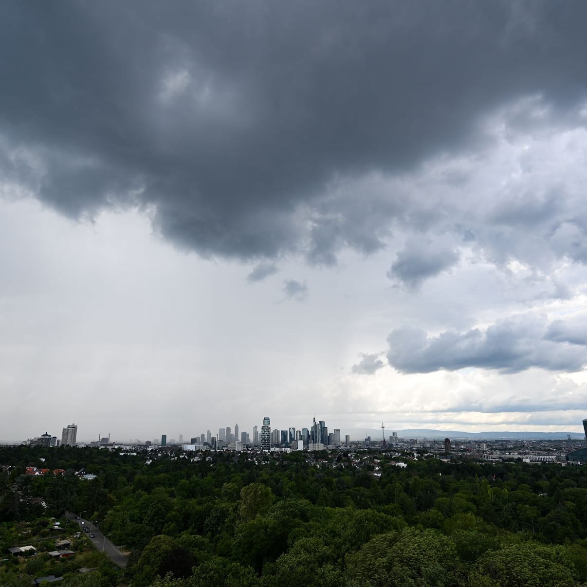 Regenwetter in Frankfurt am Main