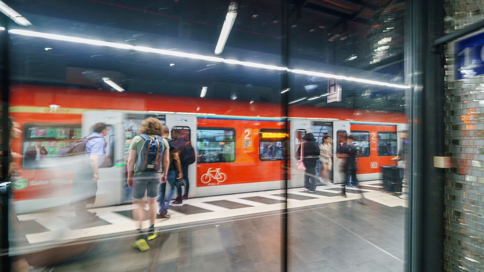 S-Bahnverkehr in Frankfurt