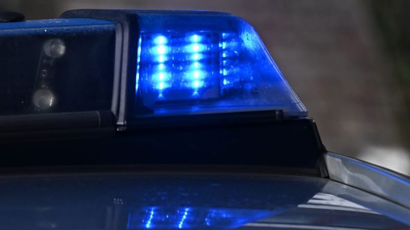 Ein Blaulicht auf einem Polizeifahrzeug (Symbolbild): Der Autofahrer fuhr mit seinem Pkw gegen 20.15 Uhr in den Verteilerkasten.