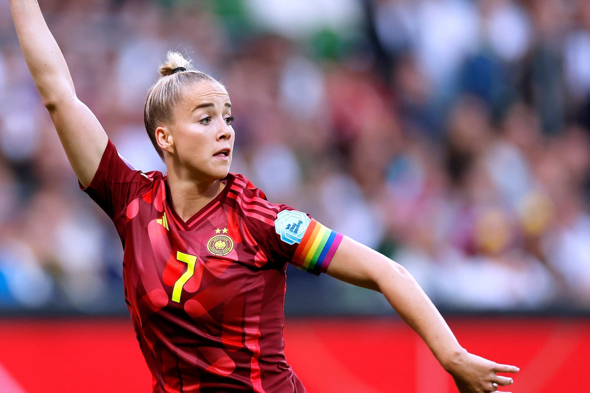 Giulia Gwinn: Sie hat bisher 63 Spiele im DFB-Team absolviert.
