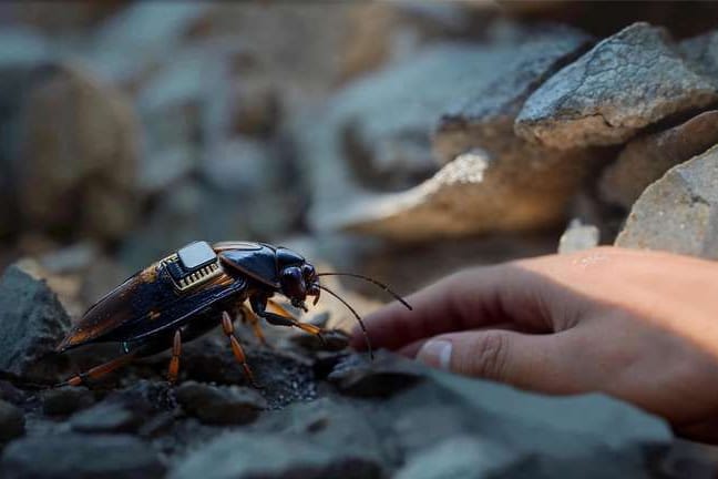 Das Unternehmen Swarm Biotactics setzt auf Insekten mit Mini-Sendern, um im Kriegsfall an wichtige Informationen zu kommen.