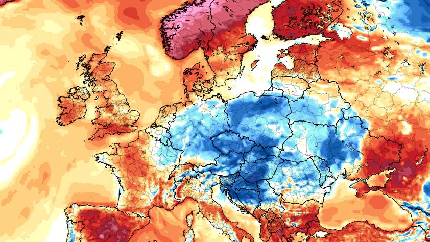 Temperaturabweichungen zum Klimamittel der Jahre 1981 bis 2010: Berechnung für Donnerstag, den 17. Juli.