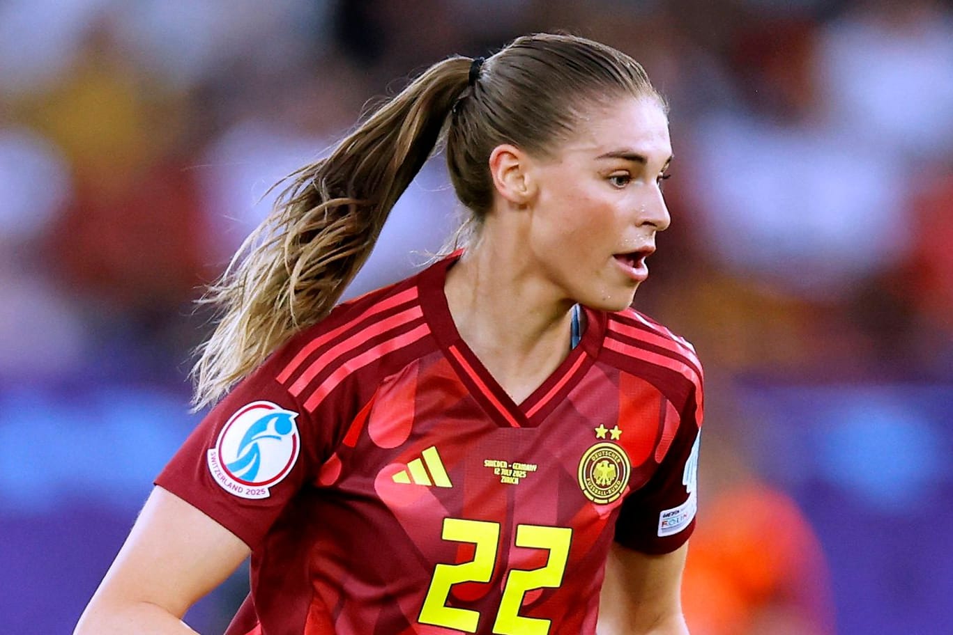 Jule Brand: Sie hat bisher zwei EM-Tore für Deutschland erzielt.
