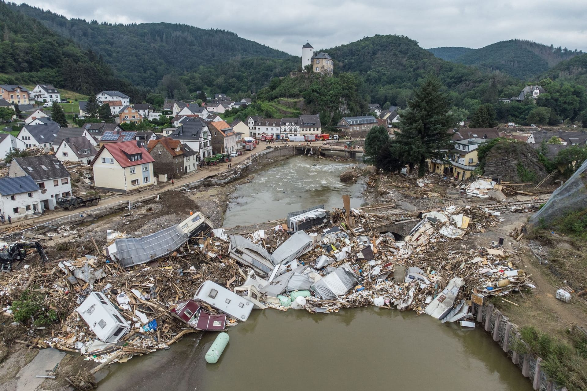 Nach der Flutkatastrophe im Ahrtal