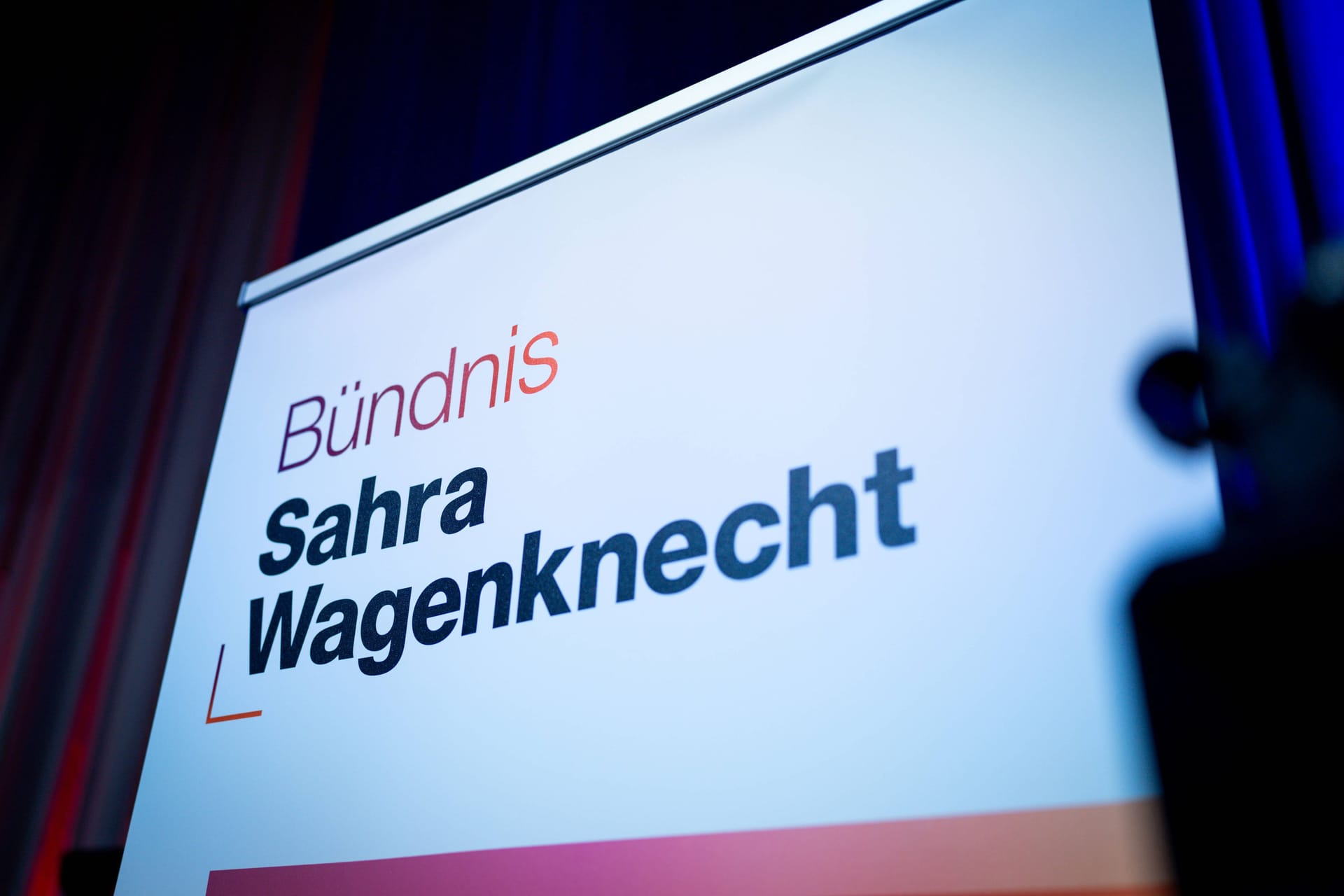 Symbolbild Logo Partei Buendnis Sahra Wagenknecht Logo der neuen Partei Buendnis Sahra Wagenknecht BSW-Partei Berlin Berlin Deutschland