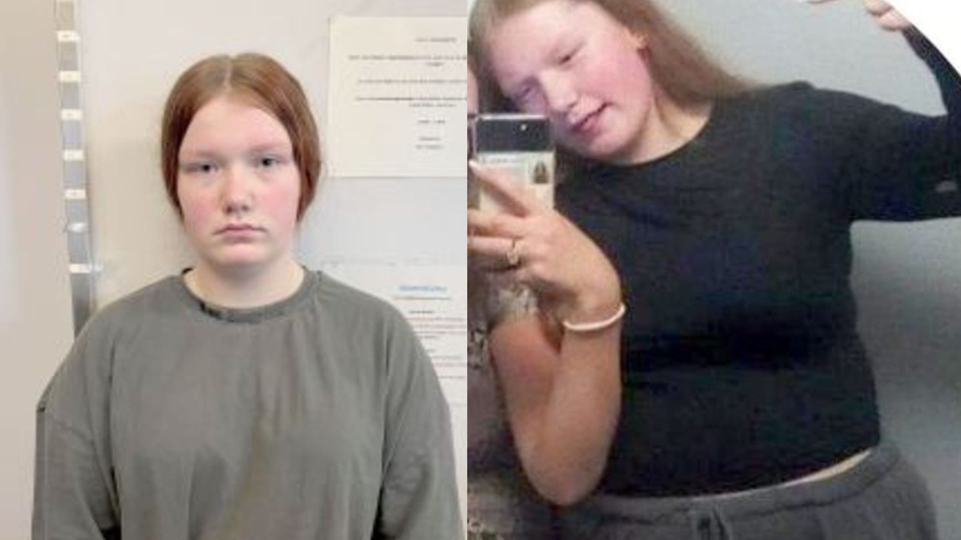 Zwei Bilder des vermissten Mädchens: Die Polizei bittet um Hinweise.