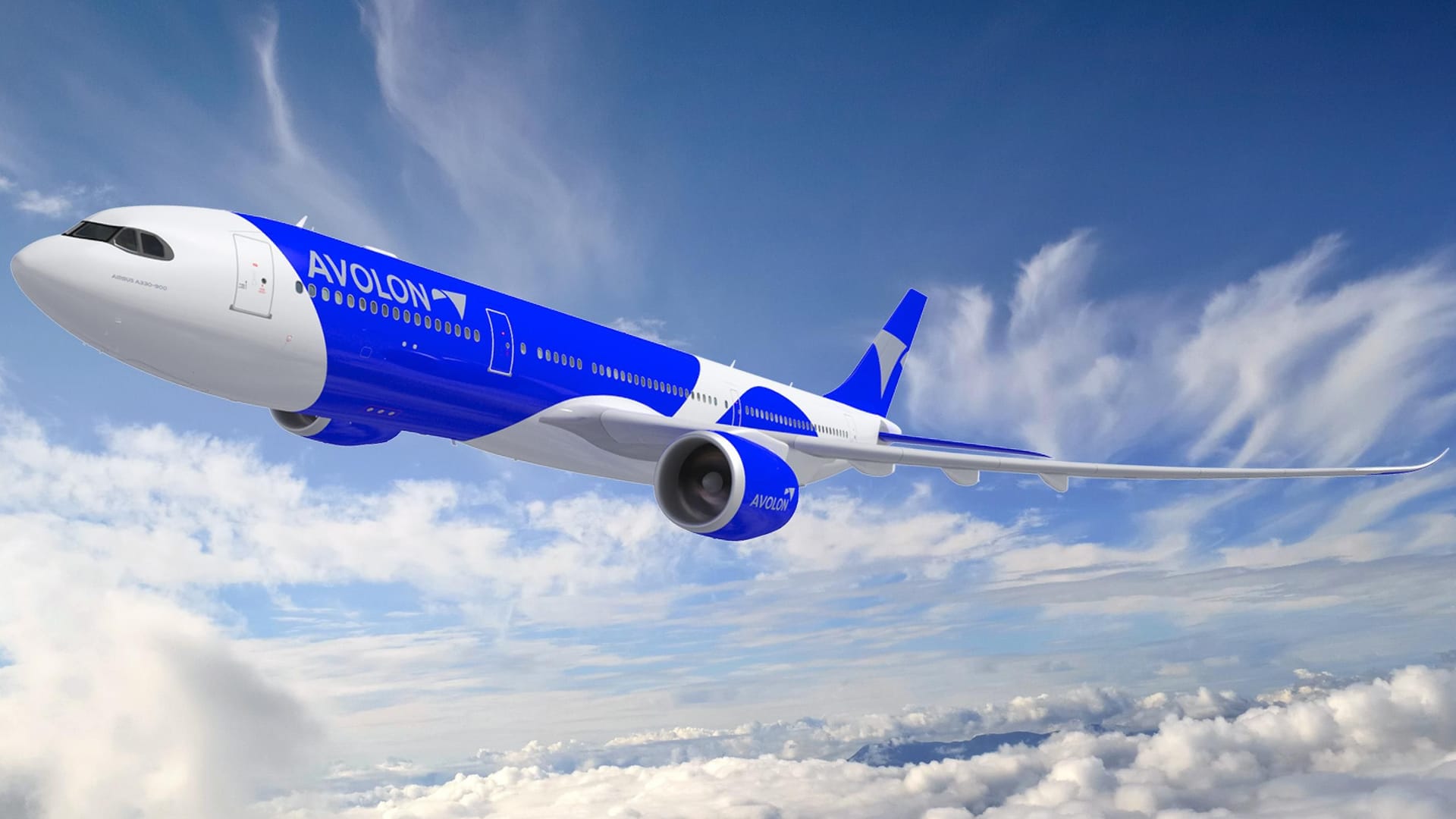 Visualisierung eines A330neo in Avolon-Lackierung: Der Leasingkonzern hat 90 Flugzeuge bestellt.