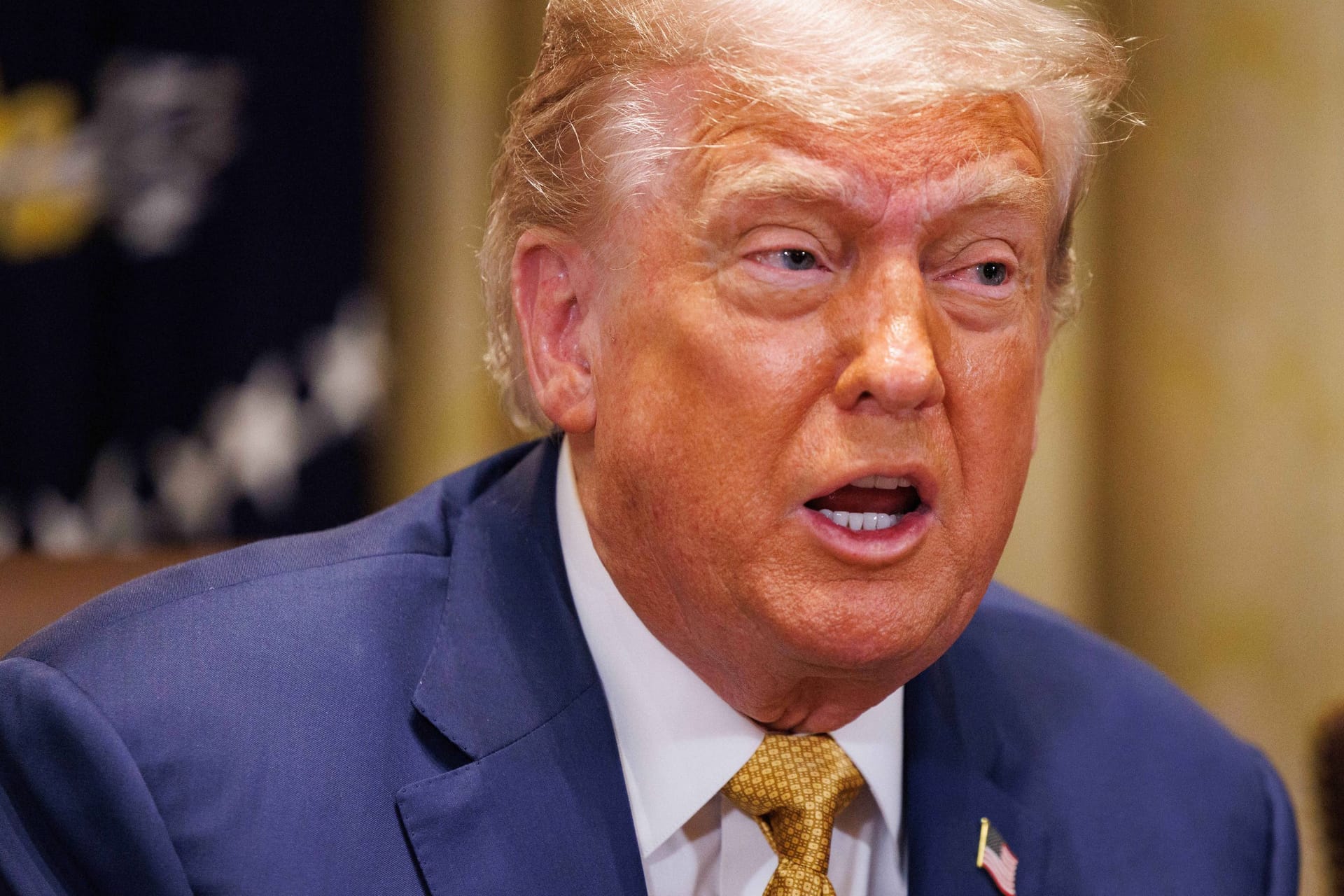 Trump während eines Kabinetttreffens.