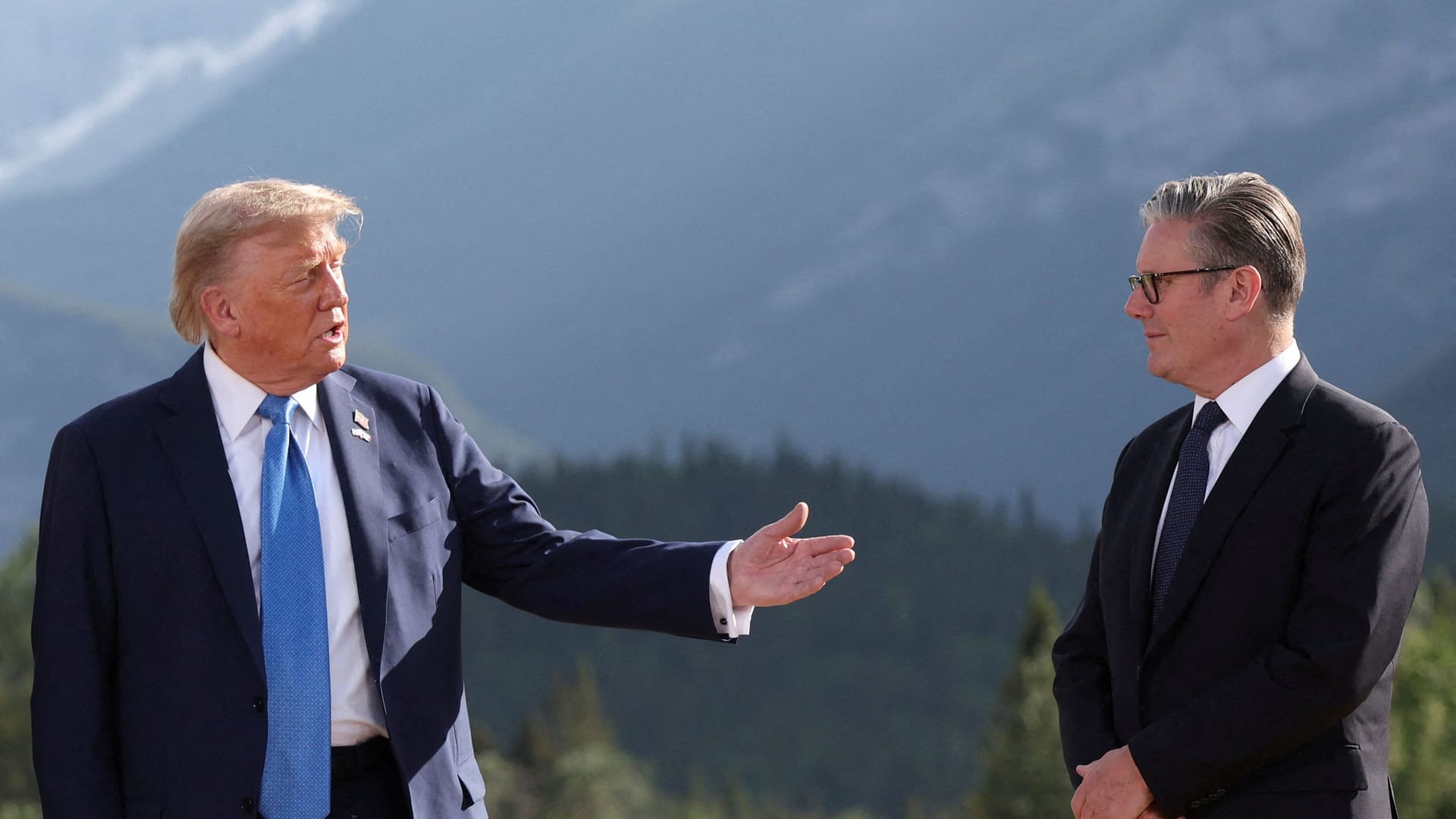 US-Präsident Donald Trump und Großbritanniens Premierminister Keir Starmer: Charmeoffensive, um die Beziehungen nicht zu gefährden (Archivbild).