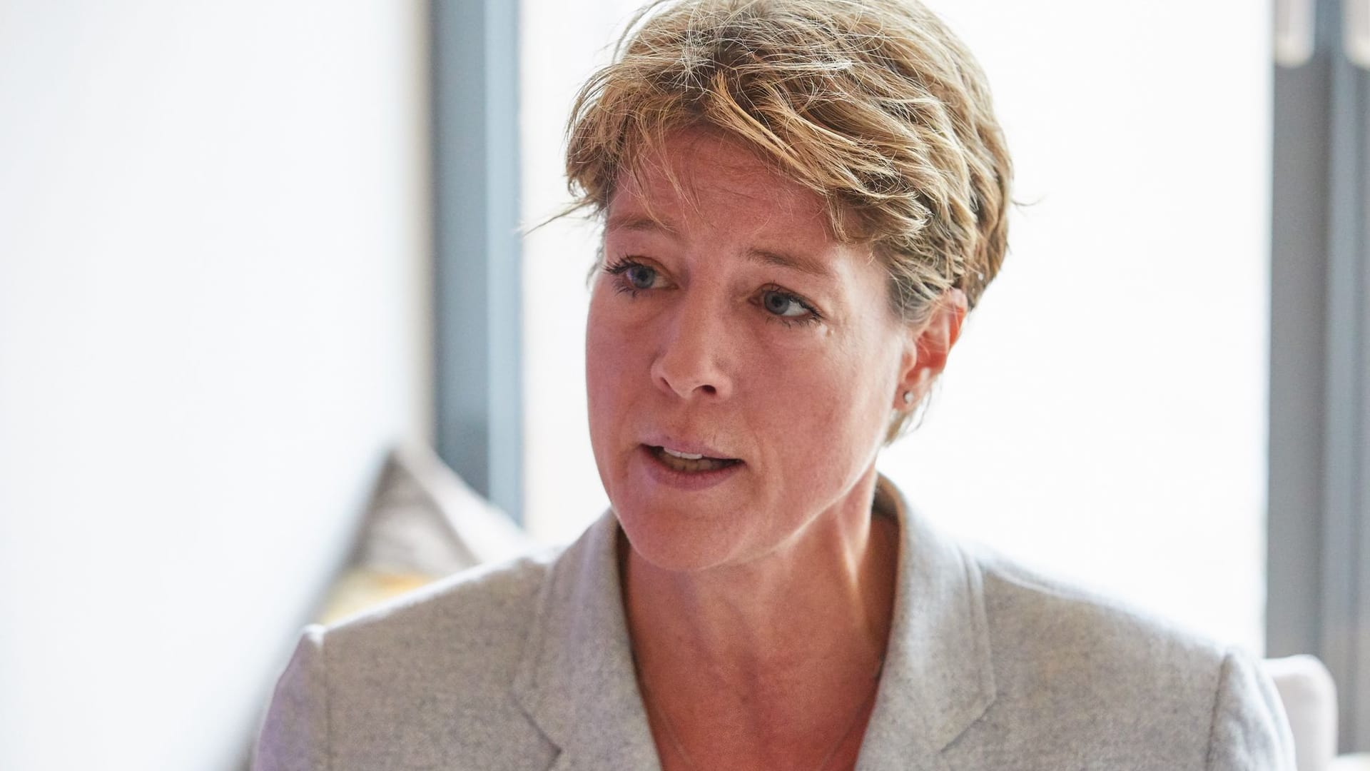 Christina Block aufgenommen bei einem Pressegespräch 2019 (Archivbild).
