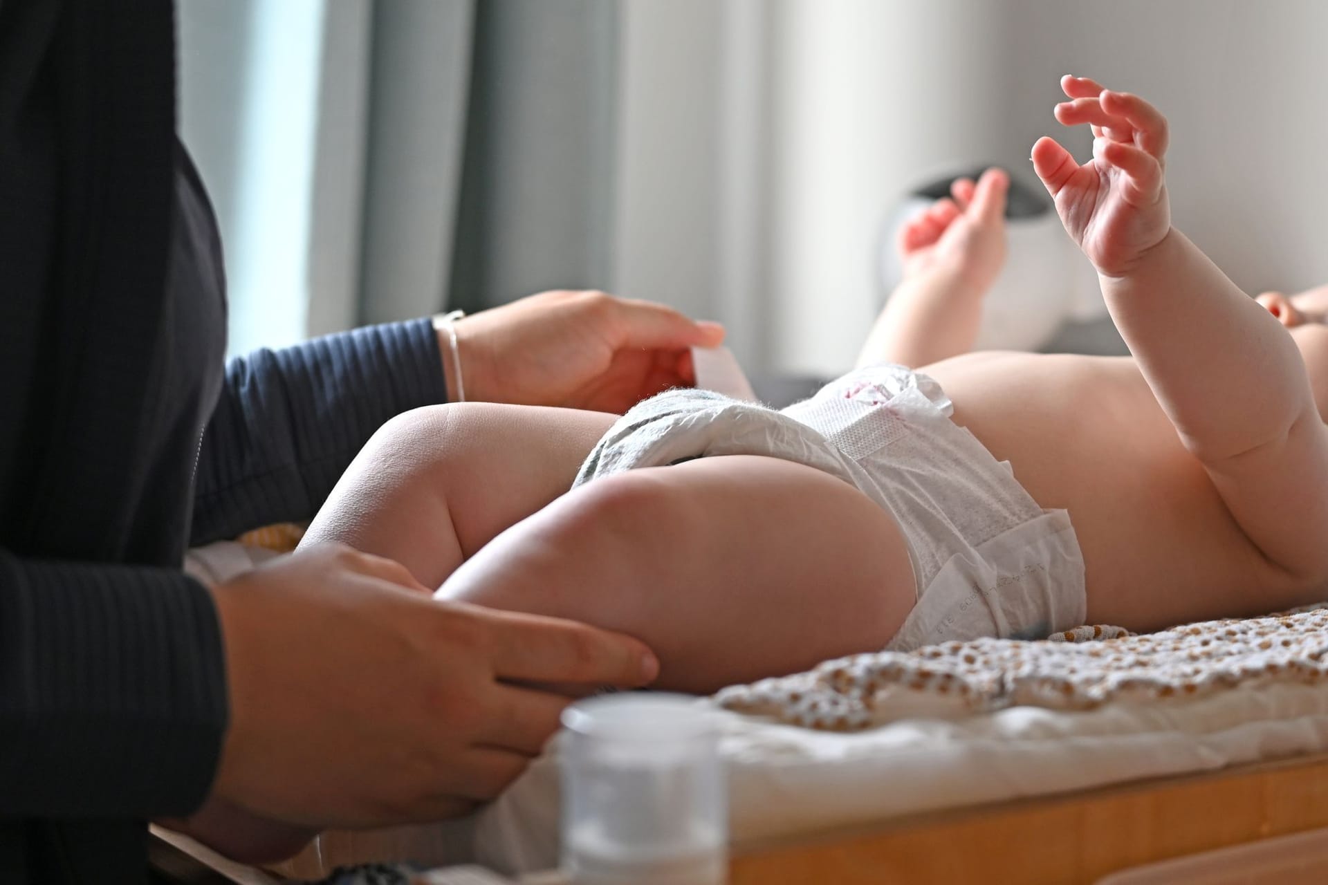 Alltag Mutter mit Baby