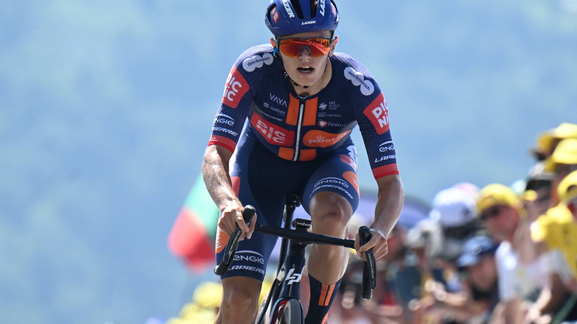 Oscar Onley: Er liegt aktuell auf dem vierten Platz im Gesamtklassement.