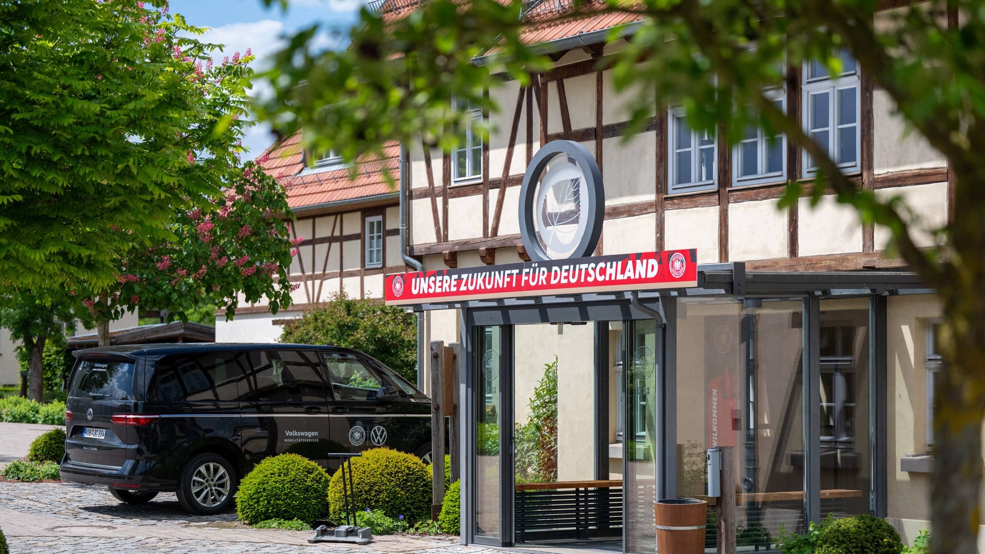 Auch die deutsche U21 nächtigte vor dem Start der EM 2025 in Blankenhain.