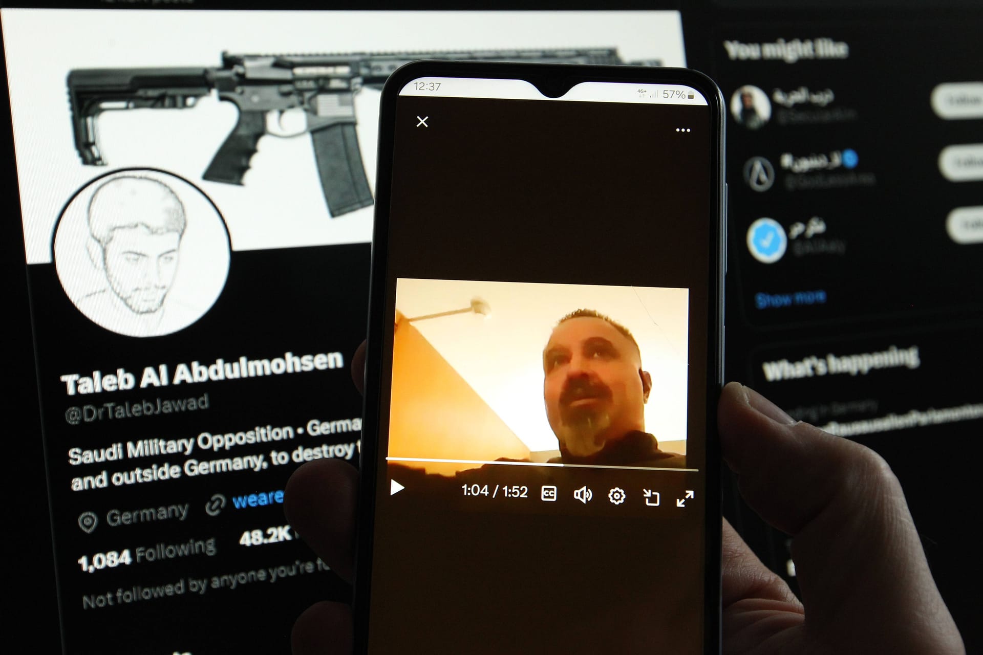 Der X-Account von Taleb A., dem Attentäter vom Weihnachtsmarkt in Magdeburg (Archivbild): Der Mann soll mehrfach Opfer des Anschlags kontaktiert haben.