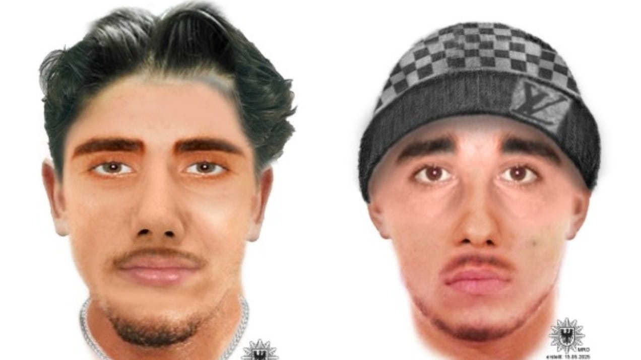 Die Polizei sucht diese zwei Männer: Sie sollen eine 16-Jährige sexuell belästigt haben.