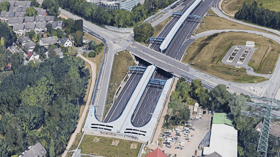 Die Brücke Schleswiger Damm in Hamburg-Schnelsen (Satellitenfoto): Von der Brücke sollen zwei Tatverdächtige Gegenstände auf die A7 geworfen haben. Die Brücke Schleswiger Damm in Hamburg-Schnelsen (Satellitenfoto): Von der Brücke sollen zwei Tatverdächtige Gegenstände auf die A7 geworfen haben.