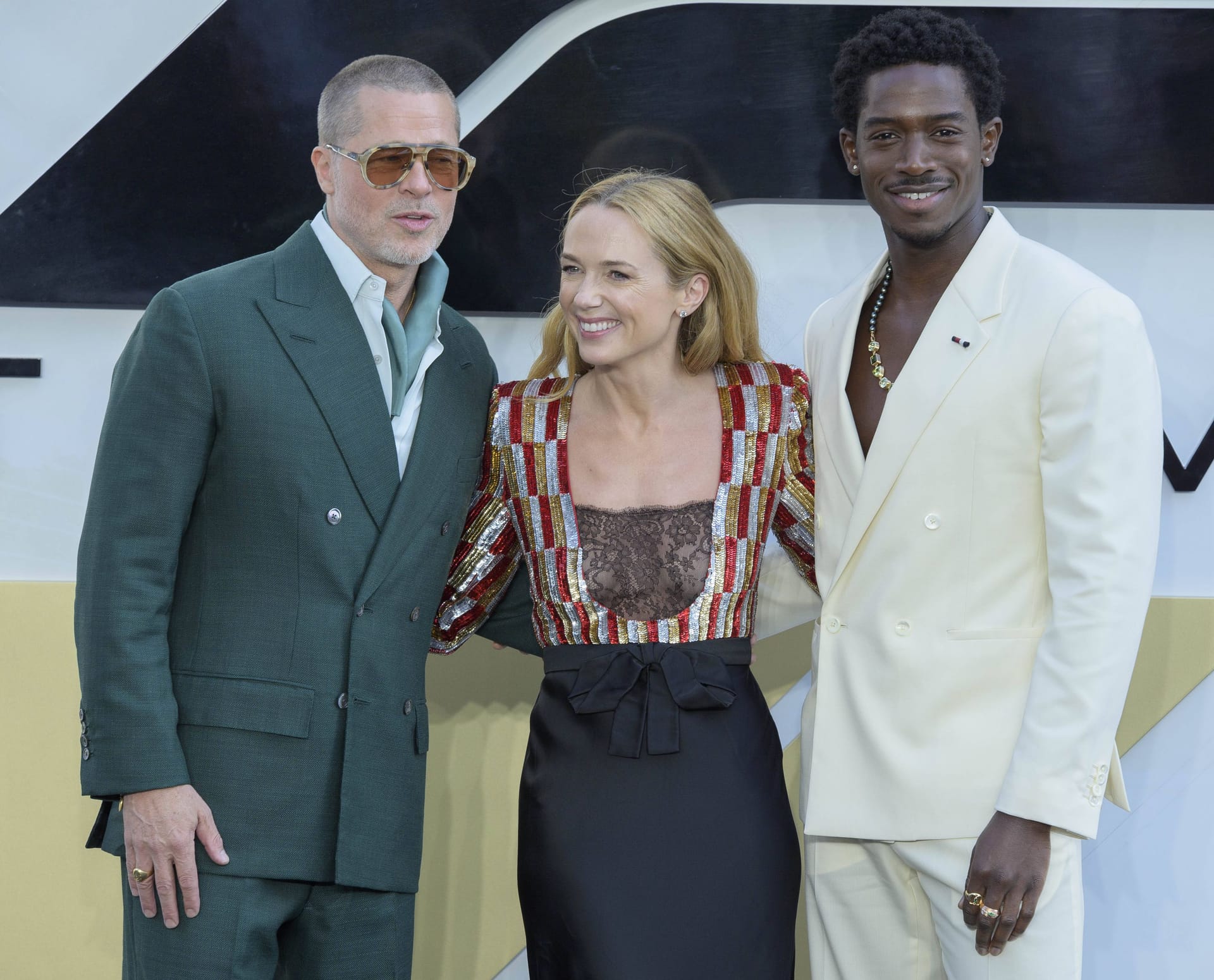 Brad Pitt, Kerry Condon und Damson Idris bei der "F1"-Premiere.