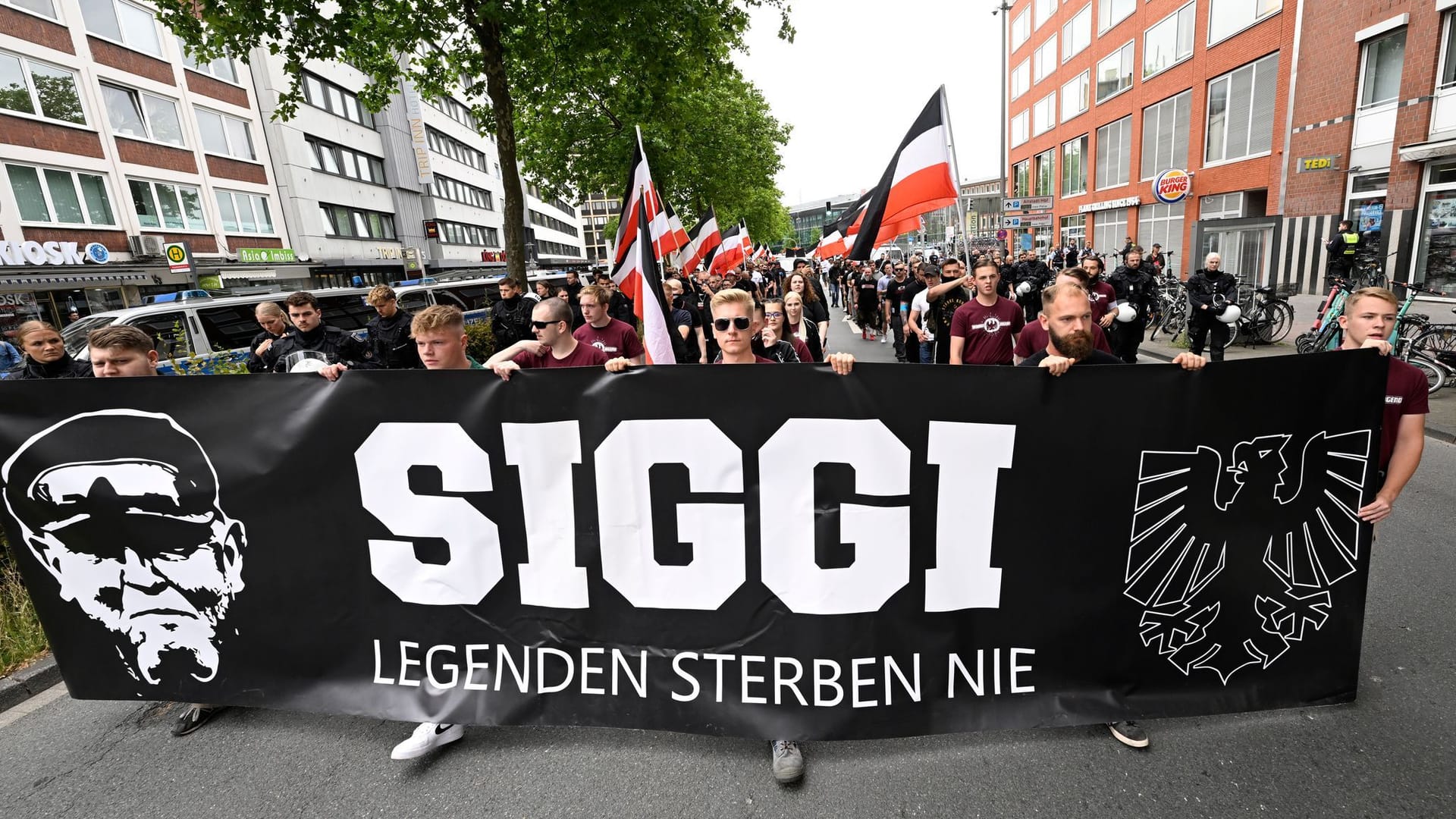 Rechte Demonstration in Münster