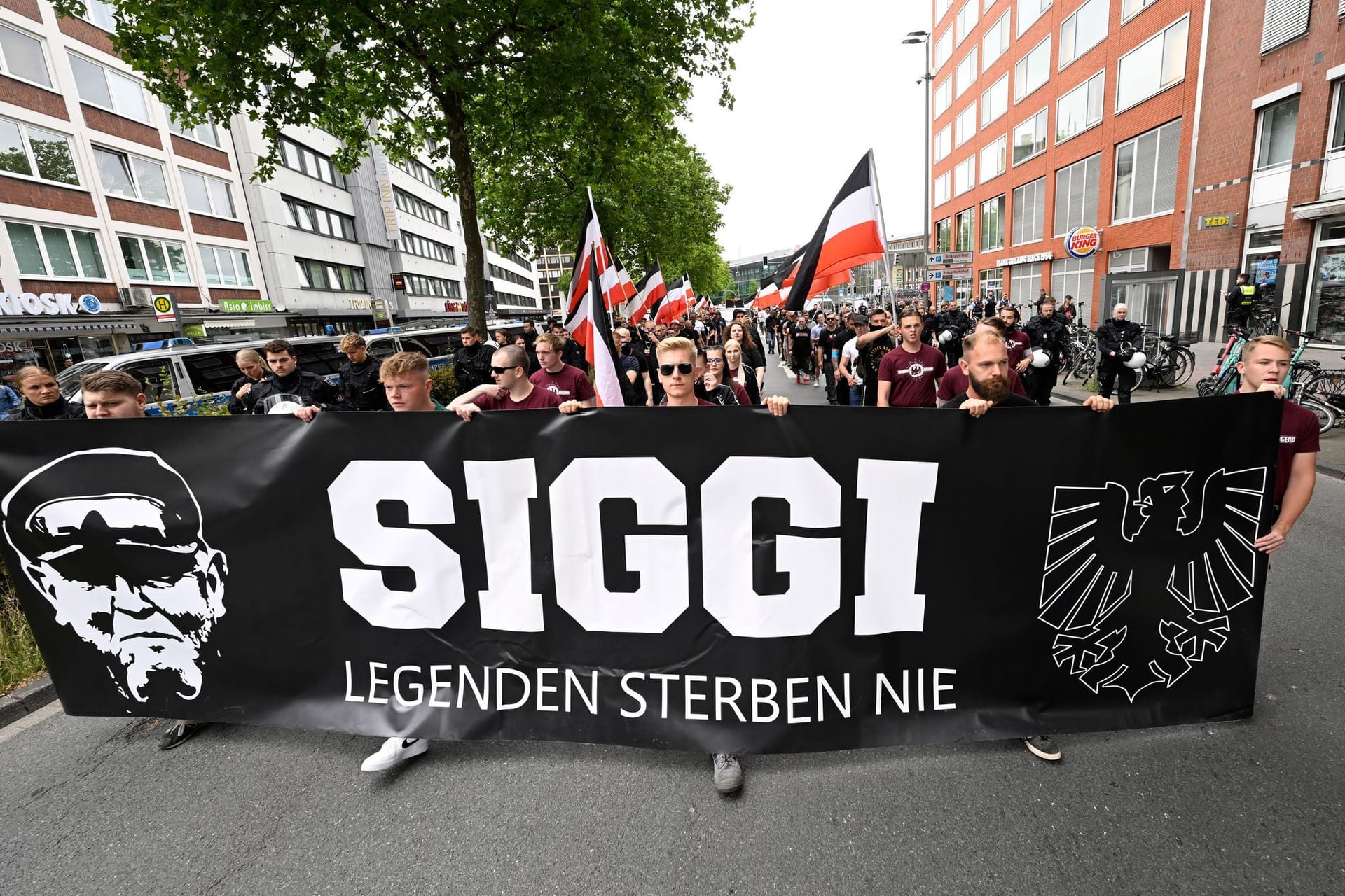 Rechte Demonstration in Münster