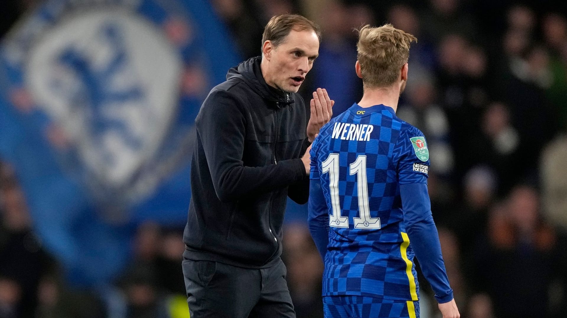 Thomas Tuchel und Timo Werner