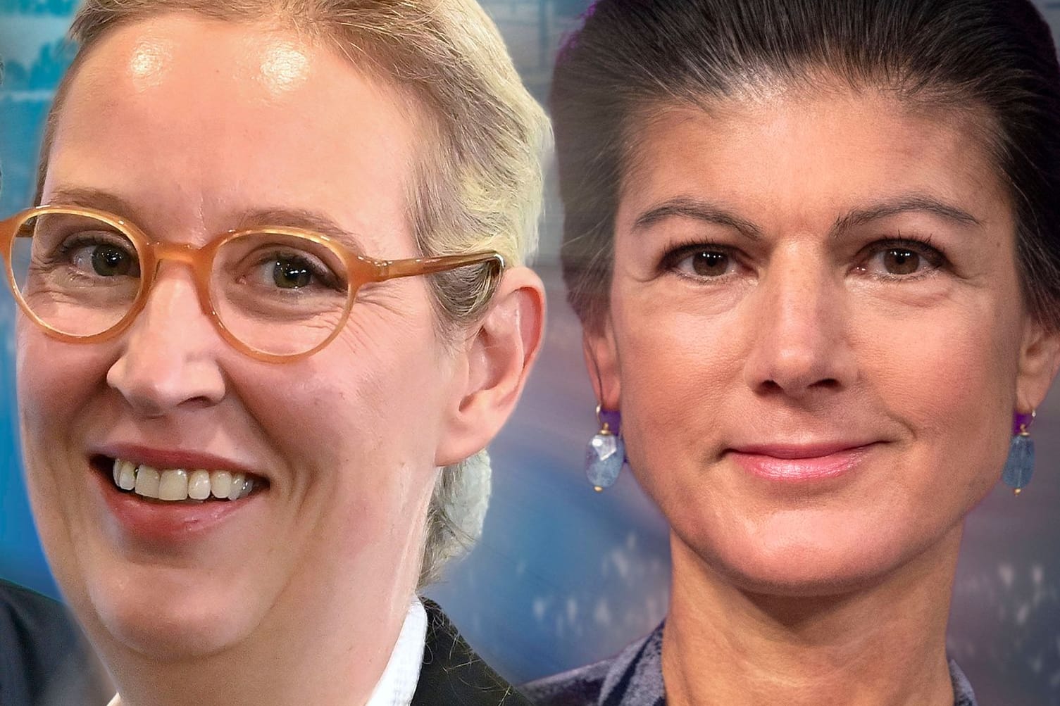 Alice Weidel (l.) und Sahra Wagenknecht: Das BSW und die AfD sind bereit für gegenseitige Gespräche.