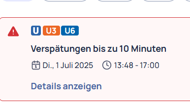 Auf ihrer Webseite informiert die MVG über die aktuellen Störungen.