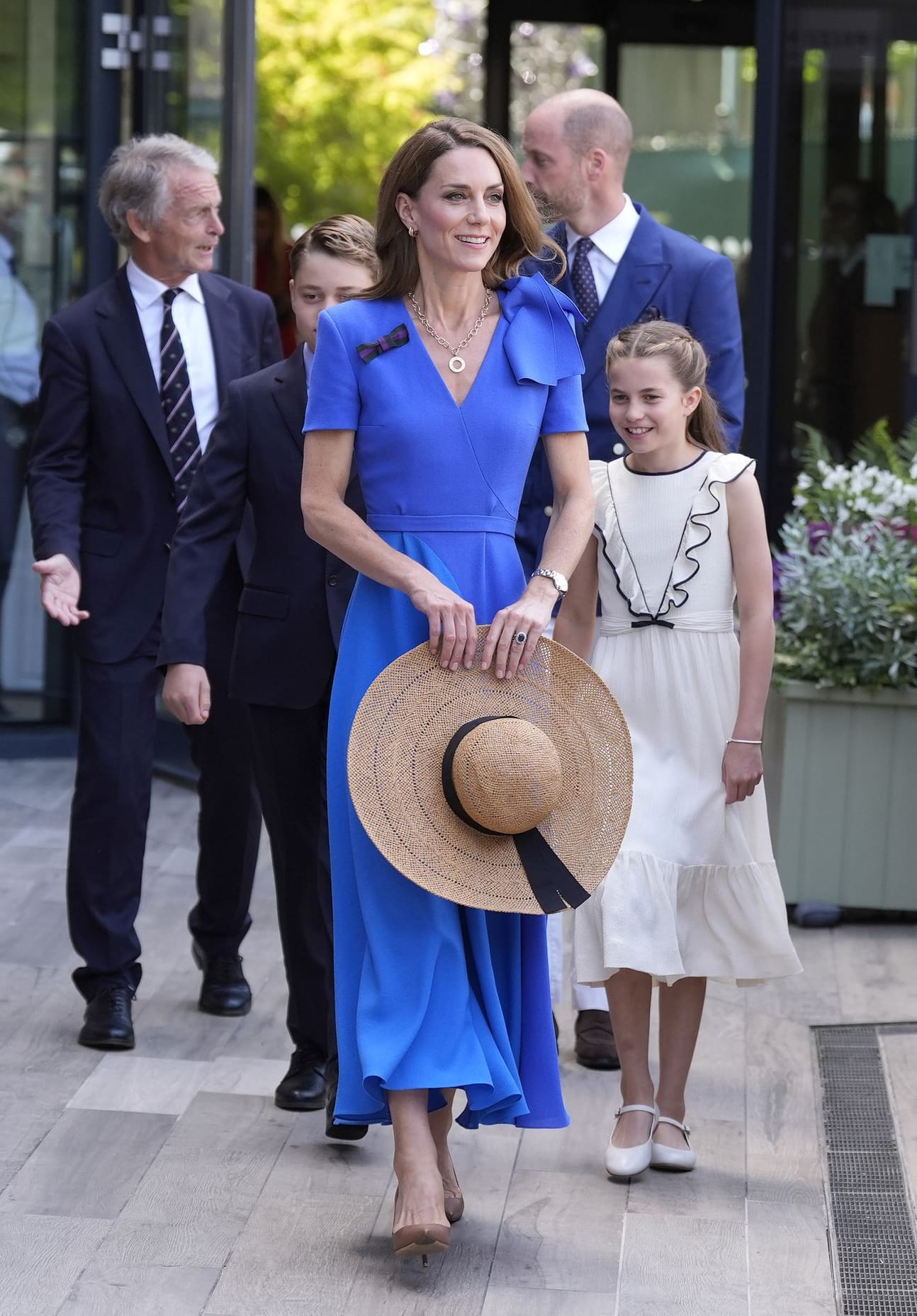 Die Royals bei ihrer Ankunft in Wimbledon.