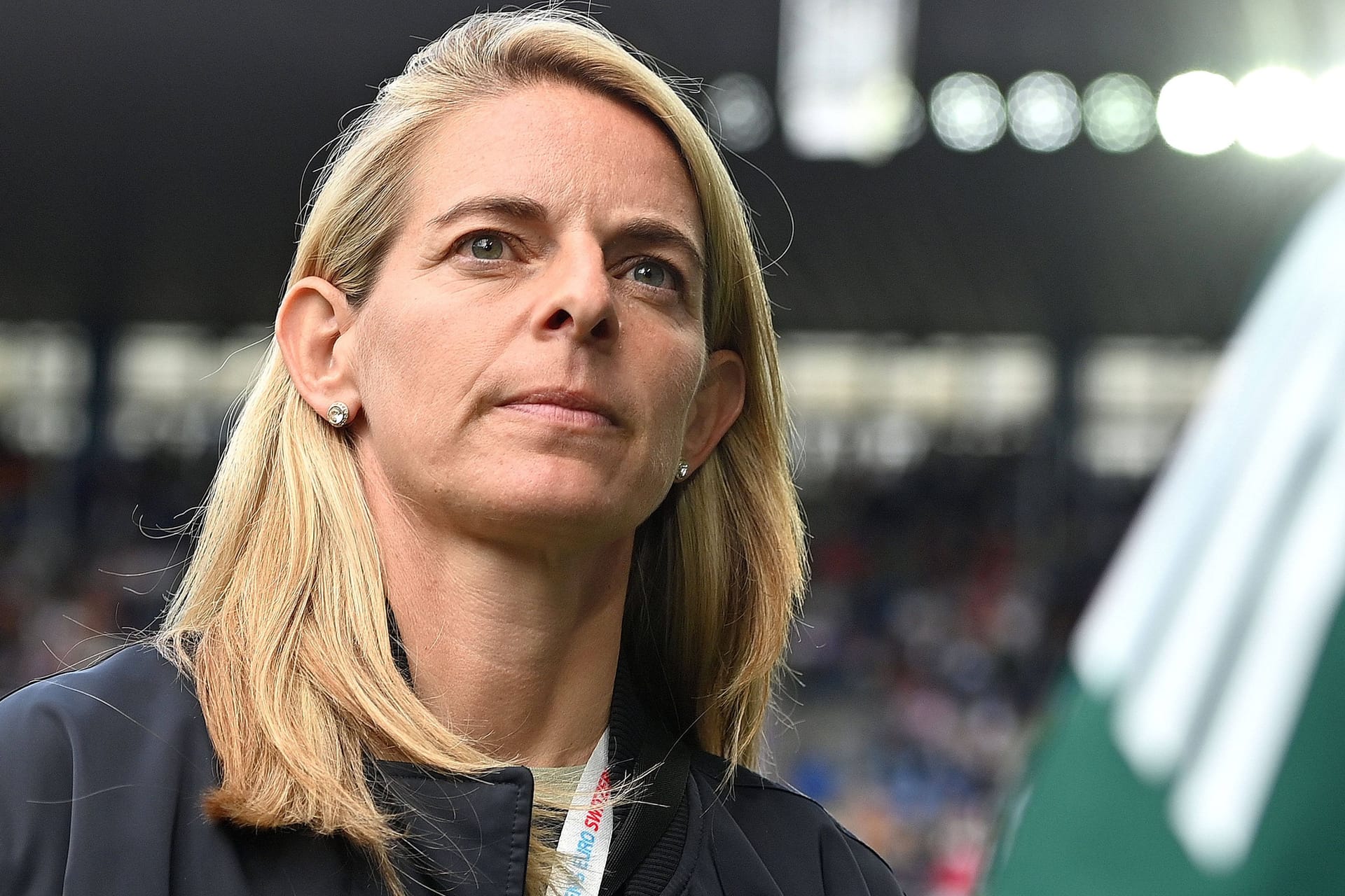Nia Künzer: Die Sportdirektorin ist mit dem Viertelfinale zufrieden.