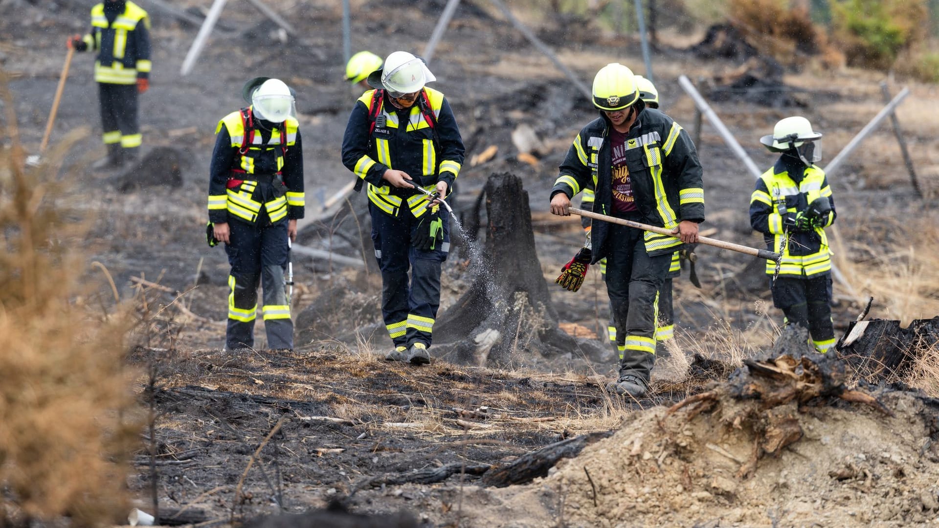 Waldbrand in Thüringen - Saalfelder Höhe Waldbrand in Thüringen - Saalfelder Höhe