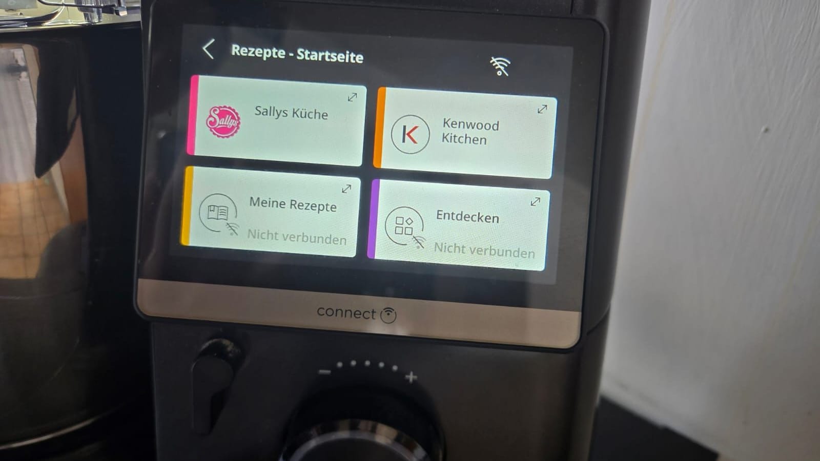 Das integrierte Display verleiht der Küchenmaschine einen hochwertigen Gesamteindruck.